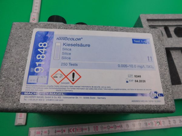Rechteckküvettentest Kieselsäure 0,005-10,0 mg/l Si für 250 Bestimmugen MN 91848  (HH 201980)