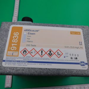 Rechteckküvettentest Eisen 0,01-15 mg/l für ca. 250 Bestimmungen MN 91836  5429008 (HH 239169)