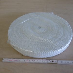 Keramikfaserband 30 X 5 mm, gewebt, mit Glasverstärkung (ohne Metalldraht)