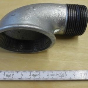 Fitting Rohrbogen 90? Temperguss feuerverzinkt, 2" Innen- und Aussengewinde Fitting Rohrbogen 90? Temperguss feuerverzinkt, 2" Innen- und Aussengewinde