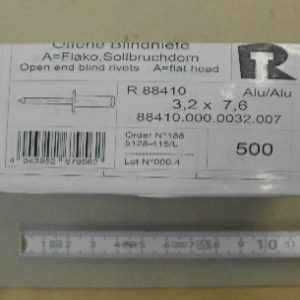 10000885, Blindniete mit Flachkopf, 3,2x7,6 AL Leg., F.Reyher GmbH